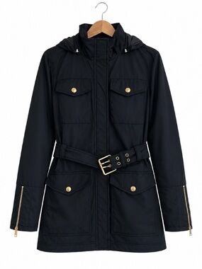 Gucci‎ Belted Hooded Parka Coat Size 44